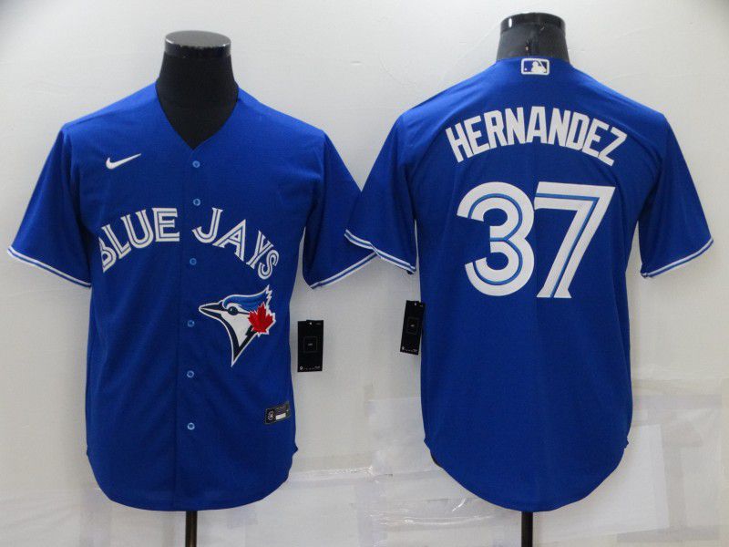 Men Toronto Blue Jays #37 Hernandez Blue Game 2022 Nike MLB Jersey